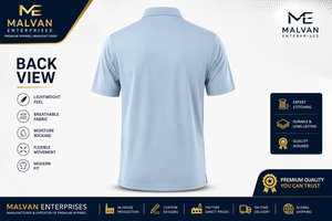 Camisetas de Golf Premium para Hombre, Tejidas, Estampadas, Sólidas, de Manga Corta, Secado Rápido, Ligeras, Transpirables, con Cuello, Casuales, Deportivas - Product Image 2