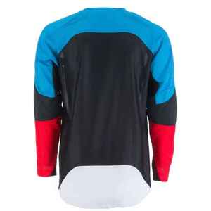 Jersey de Motocross de Manga Larga para Hombre, Blanco, Azul y Rojo, de Secado Rápido, Poliéster, para Carreras, para Todas las Temporadas - Product Image 2
