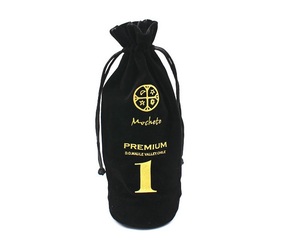 Bolsas de Terciopelo Resistentes y Ecológicas para Botellas de Vino, Bolsas de Regalo con Cordón, Fundas para Botellas de Champán, Bolsas de Embalaje de Terciopelo en Blanco - Product Image 1