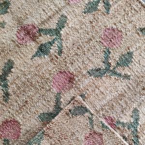 Alfombra y Tapete de Yute Hechos a Mano con Patrón Geométrico Tradicional |   Decoración para el Hogar de Fibra Natural - Product Image 4