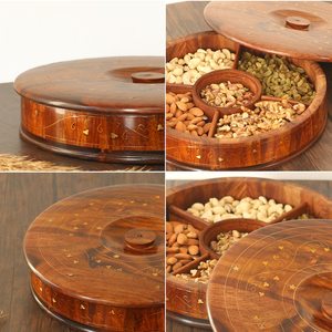 Caja de Madera para Especias con Compartimentos para Uso en la Cocina - Product Image 2