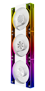 Paquete de tres unidades blancas que contiene 2 cables.