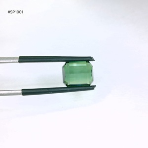 Tourmaline vert clair de qualité supérieure, forme octogonale, 3,70 ct, grade 3A, pierre précieuse non montée, couleur vert frais, bonne clarté, pour la création de bijoux - Product Image 2