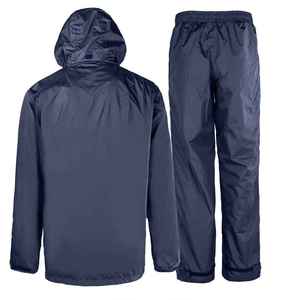 Premium <b>Waterproof</b> Rain Suit High Density Fabric Breathable Two Piece Protective <b>Set</b> Rain Jacket & Suit - Product Image 5