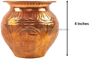 Olla de Cobre Puro para Almacenar Agua Potable, Olla de Cobre Ayurvédica para Desintoxicación Diaria, Uso en el Hogar, Cocina y Oficina - Product Image 2