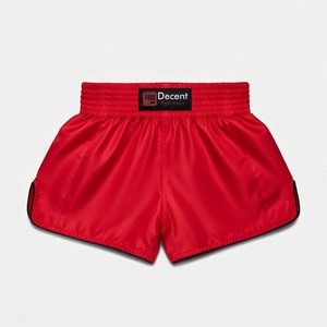 Pantalones Cortos de Muay Thai Rojos Personalizados con Logotipo, Pantalones Cortos de Lucha, Pantalones Cortos de Muay Thai - Product Image 1