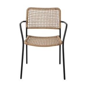 Muebles de aluminio y ratán combinados para proyecto de cafetería y hotel fabricados en Indonesia - Product Image 1