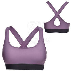 Sujetador deportivo cómodo y con buen soporte, con tirantes ajustables, hecho de tela suave de secado rápido, adecuado para entrenamientos. - Product Image 2