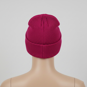 Custom Embroidered Beanie Hat Unisex Adult Solid Color <b>Winter</b> <b>Cap</b> Casual Style 100% Acrylic Cuffed Design Beanies - Product Image 6