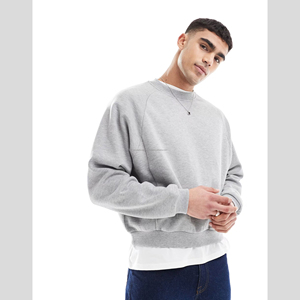 OEM Custom Make Ras Du Cou Pull Sweat À Capuche Noir Blanc Fluffy Drop Shoulder Men Street Wear Sweatshirts - Product Image 1