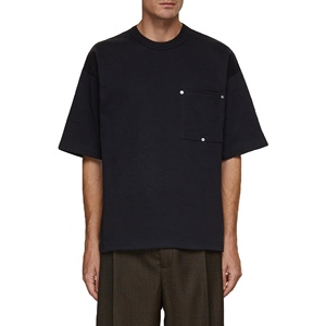 Nouveau T-shirt Homme Oversize Col Rond Épaules Tombantes Style Dernier Cri Ample 300 GSM Grammage Lourd - Product Image 1