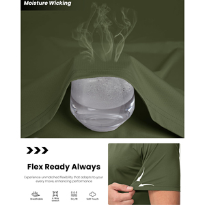 T-shirts de sport pour hommes respirants, à séchage rapide, écologiques, taille personnalisée, col rond, coupe classique, t-shirts de sport décontractés, couleur unie, polyester - Product Image 3