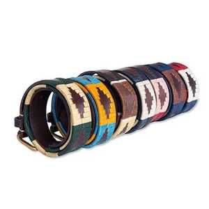 Cinturones de polo de cuero de alta calidad muchos diseños de colores disponibles Hilo de cera duradero grueso Cinturón de cuero de polo hecho a mano para hombres - Product Image 5