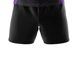 Diseña tu propio estilo de uniforme de rugby de manga corta, conjunto de camisetas y pantalones cortos de rugby cómodos y de gran venta para la venta en línea. - Product Image 3