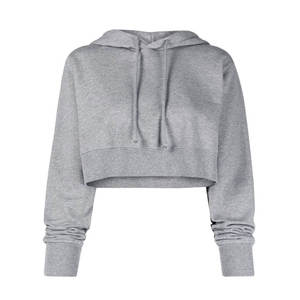 Sudadera Oversize para Mujer, 85% Algodón, 15% Poliéster, Estilo Urbano, con Estampado, Top Corto con Capucha - Product Image 2