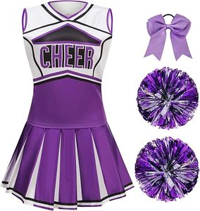 Costume de pom-pom girl pour filles, ensemble de cosplay, robe de football pour filles adultes, ensemble d'Halloween, logo personnalisé, design en strass et paillettes - Product Image 2