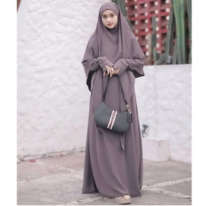 Niqab Jilbab de Chifón de 3 Capas para Mujer, Prenda Musulmana Larga, Pañuelo Hijab para Oración en Ramadán y Eid, Diseño Étnico - Product Image 6