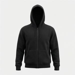 Sweat à capuche uni personnalisé pour homme, en polaire écologique, épais, qualité supérieure, vente en gros pour le streetwear en ligne - Product Image 1