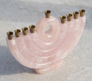 Handmade Luxury Aluminum Menorah-Eco-Friendly Durable 9-<b>Branch</b> Hanukkah Candle Holder Festive Home Decor Judaic Gifts - Product Image 2