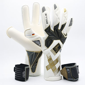 Professional Lightweight Water-Resistant Durable High Air Retention <b>Goalkeeper</b> <b>Gloves</b> 4mm German Latex Football Training Custom - Product Image 4
