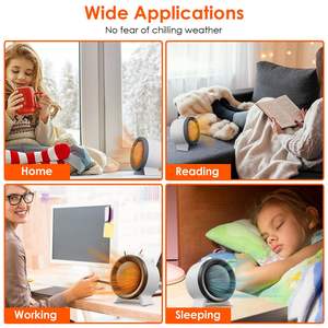 Calentador Eléctrico de Cerámica de 1000W, Ventilador con 3 Modos, Calentamiento Rápido en 3 Segundos, con Protección Contra Sobrecalentamiento, Calentador de Espacio para Uso Doméstico - Product Image 5