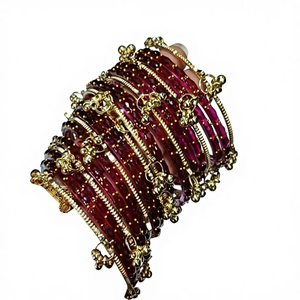 Elegant Style Latest Festive Eid & Party Wear Gungharoo Bangles Kashmiri Churian For Girls - Product Image 6