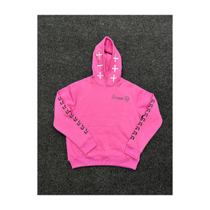 Sweat à capuche en molleton respirant grande taille avec logo brodé et imprimé, personnalisable, en coton, pour l'hiver – Vente en gros - Product Image 6