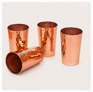 <b>Copper</b> Hand Hammered Shot <b>Cup</b> Set Luxury Barware for Tequila and Fine Spirits Traditional Ayurvedic Eco-Friendly Party Gift - Product Image 4