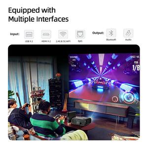 Projecteur Android AKEY9S Smart Home Cinéma TV 4K Natif 1080P Haute Luminosité Diurne Laser Courte Portée Gaming Netflix YouTube - Product Image 3