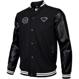 High Quality <b>Men's</b> High Street Varsity <b>Jacket</b> Winter Wool Waterproof Breathable OEM Service Stand Collar Embroidery - Product Image 1