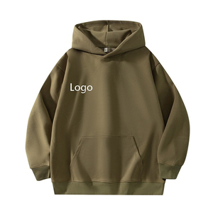 Casual Outdoor Streetwear Oversized Solid Color Loose <b>Long</b> Sleeve Unisex <b>Hoodies</b> 330gram by Misha Sports Custom Manufacture - Product Image 4
