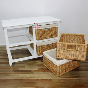 Artex Dong Thap usine artisanat naturel paniers faits à la main Vietnam jonc de mer armoire de rangement meubles de bureau - Product Image 2