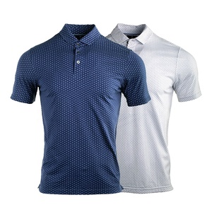 Camiseta de Golf Ligera de Algodón Premium para Hombre, Diseño Sólido, Tejido Elástico en Cuatro Direcciones, Talla Grande, Uso Deportivo, Secado Rápido - Product Image 1