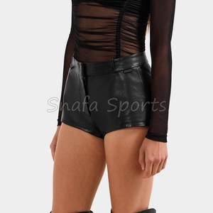 Latest Design Customized Women Leather Shorts Wholesale Wear Women Shorts Lightweight Leather Shorts for Sale in <b>low</b> Price - Product Image 5
