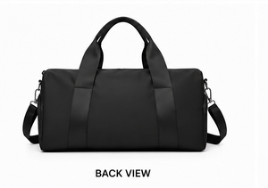 Premium Black Nylon Gym Duffel <b>Bag</b> Waterproof Travel Weekender Sports Fitness <b>Overnight</b> <b>Bag</b> with Shoulder Strap for Men Women - Product Image 4
