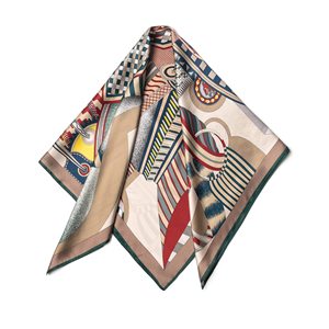 Fashion Women <b>Silk</b> Scarf Custom Printed Mulberry <b>Silk</b> <b>Head</b> Scarf Luxury Square Neck <b>Wrap</b> Personalized Design Wholesale - Product Image 5