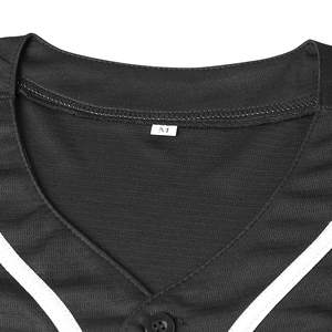 Custom Blank Wholesale Baseball Uniform Sublimation Print Front Quick Dry Crew Neck 100% <b>Polyester</b> <b>Shirt</b> - Product Image 3