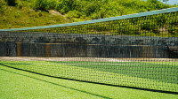 Filet de remplacement en PE 42'x3.3' avec PVC pour terrains de tennis intérieurs/extérieurs, noir ou couleur personnalisée