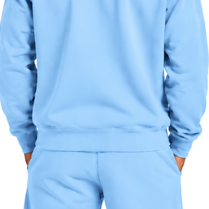 <b>Sky</b> <b>Blue</b> Men Sweatshirt Crew Neck Long Sleeve Pullover Casual Fleece <b>Top</b> Custom Logo Streetwear Winter Sportswear Wholesale - Product Image 6