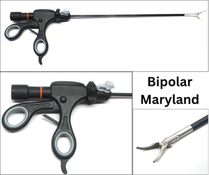 Pinces bipolaires métalliques manuelles, instrument chirurgical laparoscopique réutilisable, instruments de chirurgie générale hospitalière, approuvé CE - Product Image 1