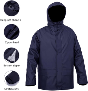 Combinaison de pluie d'extérieur personnalisée, coupe-vent, imperméable, vêtements de trekking, fabricant OEM ODM - Product Image 2