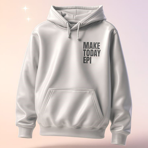 Pull à capuche unisexe en polyester/coton avec cordon de serrage, broderie et motif lettres, idéal pour l'automne – Vente en gros - Product Image 1