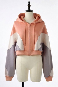 Sweat-shirts et hoodies avec appliques et motifs imprimés en strass - Vêtements de sport pour femmes, hoodies en mélange de coton avec coupe confortable - Product Image 6