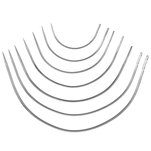 Aiguilles courbées en C multi-tailles en acier inoxydable pour extensions capillaires, couture de trames et personnalisation de perruques – Kits d'aiguilles - Product Image 1