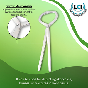 Professional Equine Hoof Tester Stainless Steel Horse Hoof Examination <b>Tool</b> for Farrier and Veterinary Lameness Detection by LCI - Product Image 4
