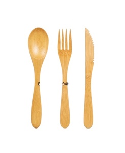 Ensemble de couverts en bambou écologique Offres Spéciales/voyage de couverts en bambou avec logo de marque privée laser à gravure gratuite de haute qualité - Product Image 1