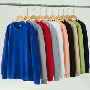 Sweat-shirt à col rond doublé polaire pour femme, couleur unie, anti-boulochage, à manches longues, style décontracté, idéal pour le sport – Grande Vente - Product Image 1