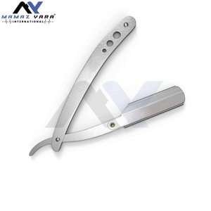 Navaja de Afeitar Profesional para Hombre, de Acero Inoxidable, con Bloqueo Giratorio, Calidad de Salón, Afeitado Preciso, Hoja Recta - Product Image 1