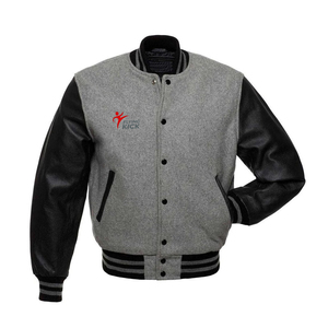 Top Premium Quality Varsity School <b>Jacket</b> College Bomber Varsity <b>Jacket</b> Purple & <b>White</b> Genuine Leather Sleeves <b>Jacket</b> - Product Image 1