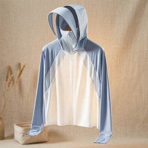 Nouveautés Professionnelles : Chemise de Pêche à Capuche pour Femme UPF 50, Séchage Rapide, Protection UV de Haute Qualité, Spandex/Nylon, Coupe Ample - Product Image 4